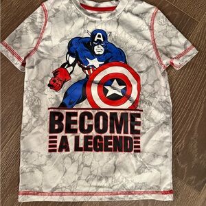 jumping beans Active Tee - White with Red Trim